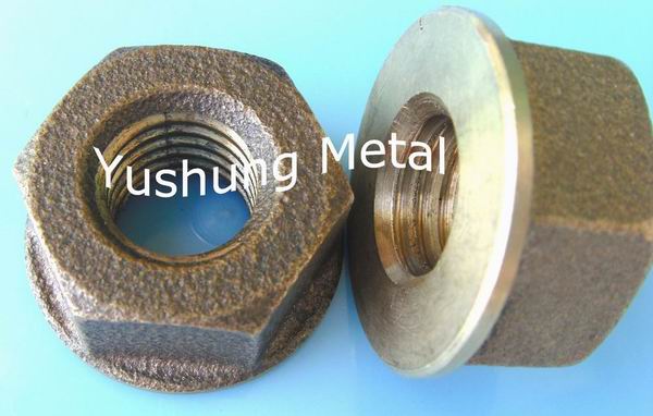 Silicon bronze flange nut