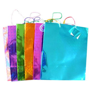 holographic paper bag