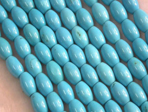 wholesale 16 inch 10*15mm blue drum turquoise loos