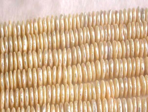 wholesale White abacus coin pearl 12mm 16 inch loo