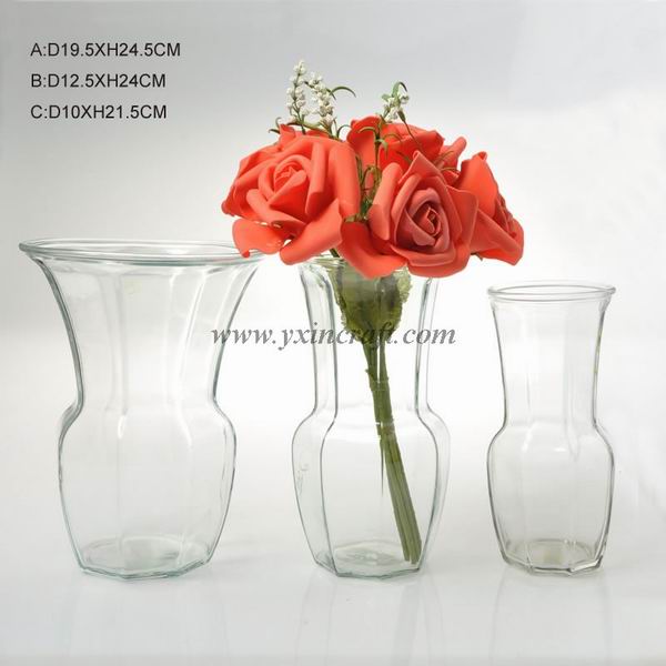 Supply glass vase from china