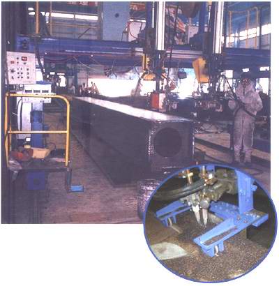 box column welding line