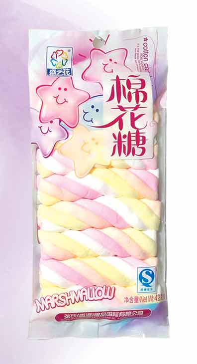 MR024 Twist Marshmallow Candy 42g(5.25gX8pcs)