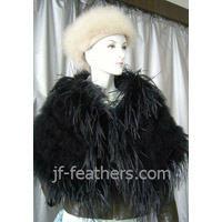 Ostrich Feather Shawl