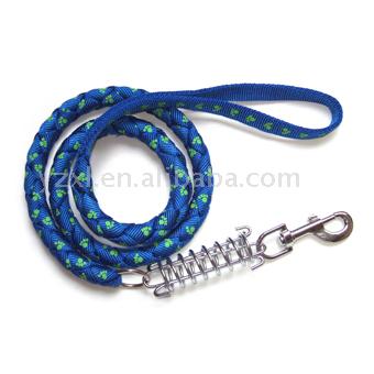 Braided Dog Leash with Spring