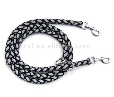 Braided Dog Leash with Double Clasps