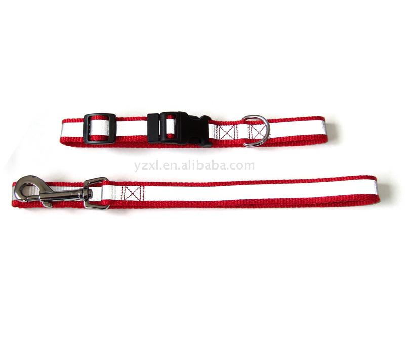 Reflecting Dog Collar And Leash