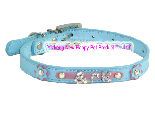 Pet Collar with Rhinestone Word