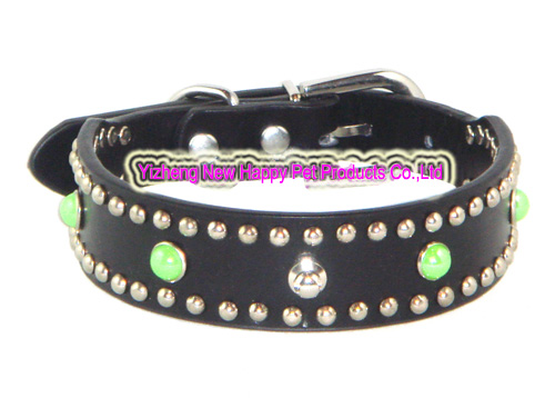 Leather pet collar