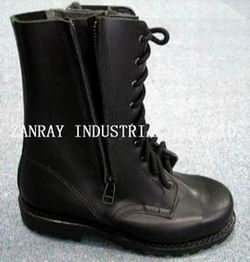 Leather fire fighting boots