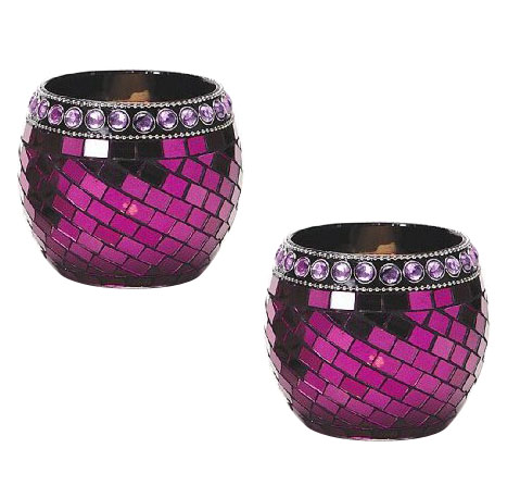 Mosaic Votive Candle Holders 