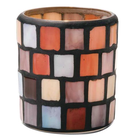 Glass Mosaic Tea light Candle Holders 