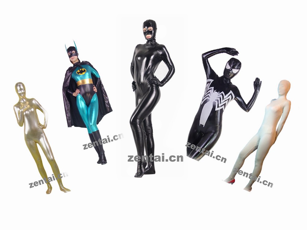 PVC lycra zentai catsuit 