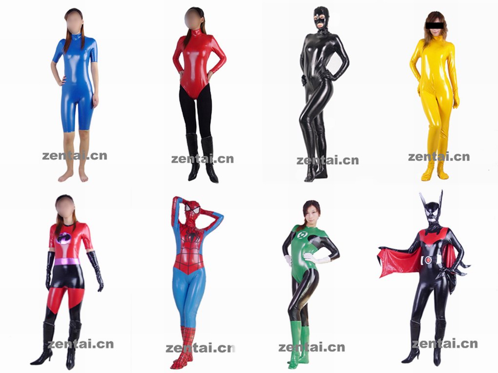 PVC zentai catsuit underwear fetish wear leotard 