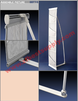 Literature rack banner stand(BST7-5)