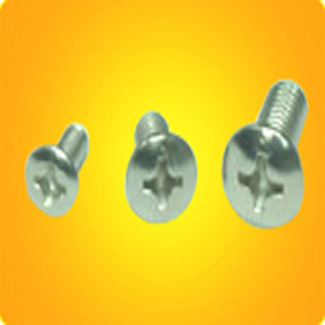 Oval head machine screw