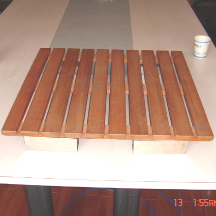 Teak wood shower mats