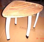 Teak shower stool