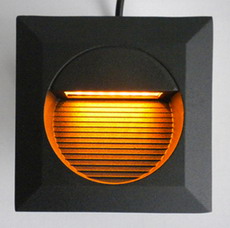 LED wall recessed luminaire