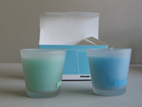 glass soy candle