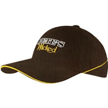 Premium American Twill with Sandwich Trim on Peak and Crown Cap