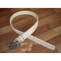 Men Metal White Belt