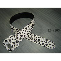 Cheetah Print Bonded Leather Belt 