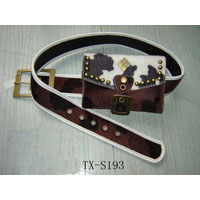 Women Canvas Belt With A Pouch