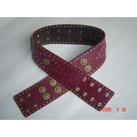 Women Leather Metal Studded Belt