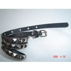 Black Pyramid Stud Belt