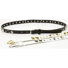 Rhinestone Leather Studded Belt