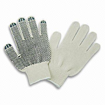 PVC Dotted Cotton Glove