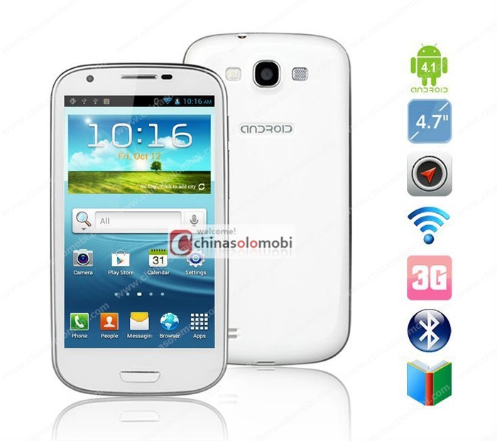 GT-i9300+ 4.8inch MTK6577 1GHz Andriod smart phone