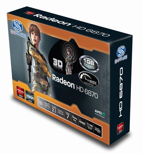 SAPPHIRE HD 6870 1GB GDDR5 PCIE
