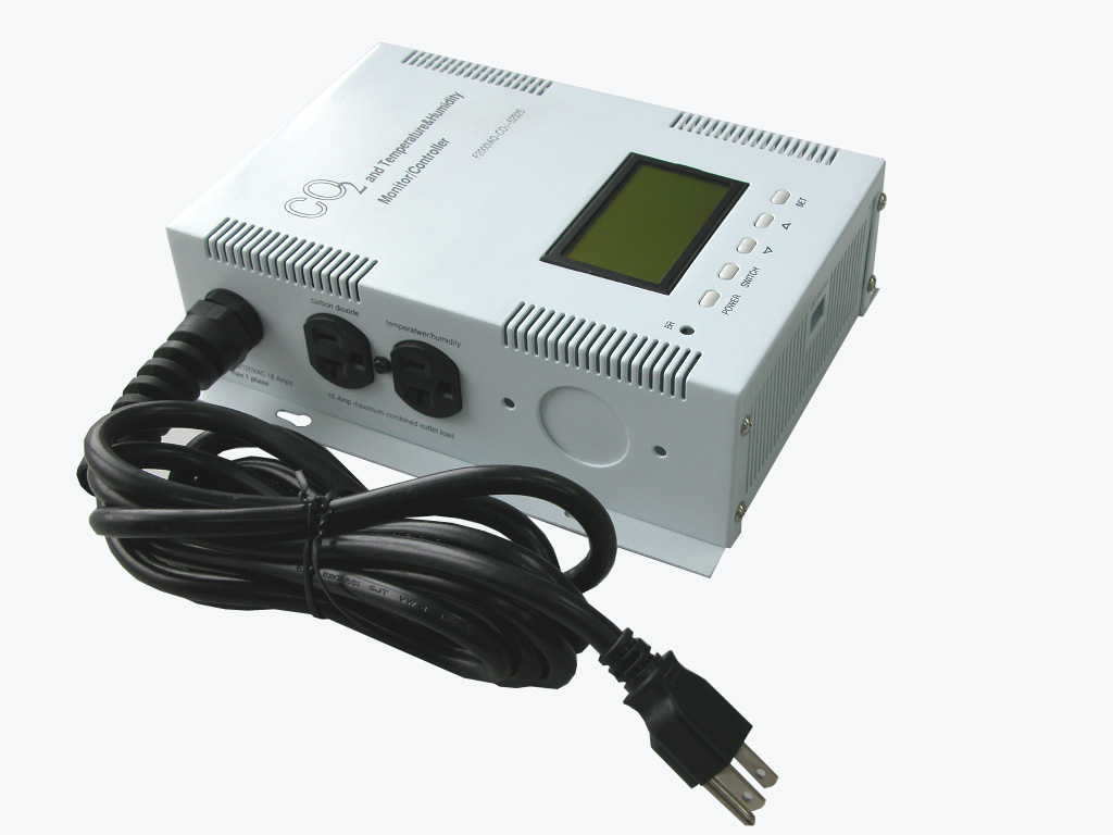 co2/temperature/humidity controller for greenhouse