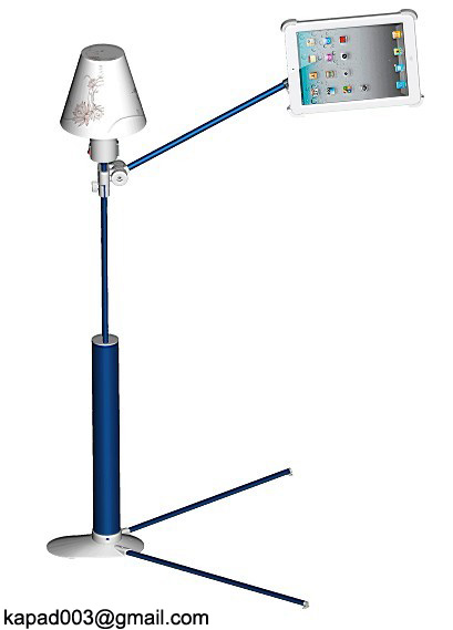 Floor energy saving lamp stand for iPad