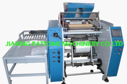 Stretching film rewinder