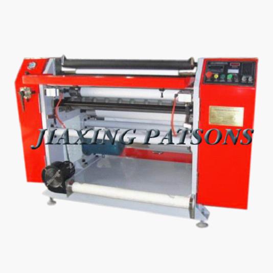 Stretching film slitting rewinding machine