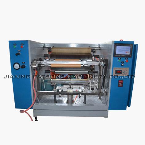 Aluminium foil roll/cling film roll rewinder