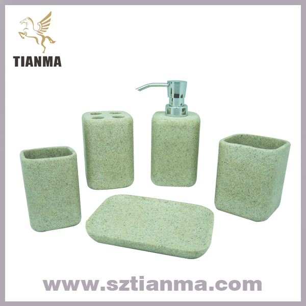 Resin Sand Bathroom Accessories Sets
