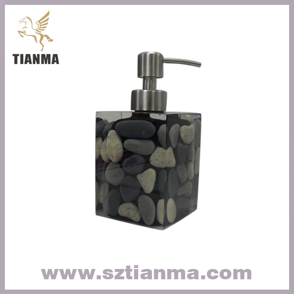 Resin Stone Soap Lotion For Bathroom Sets