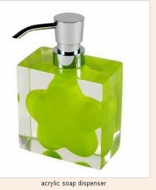 Resin Green Star Soap Dispenser For Bathroom Sets