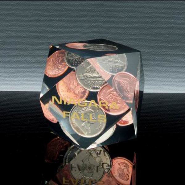 Acrylic Coin Paperweight For Promotional Gifts