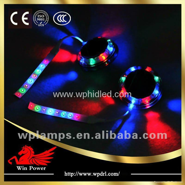 7 Color Solar Panel LED Car Wheel Glare Light 