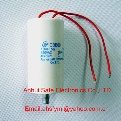 white screw terminal CBB60 capacitor for generator