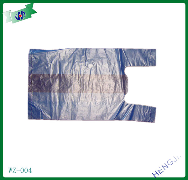 Recyclable clear transparent T-shirt bag 