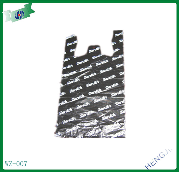 biodegradable plastic bag on roll/red T-shirt bag 