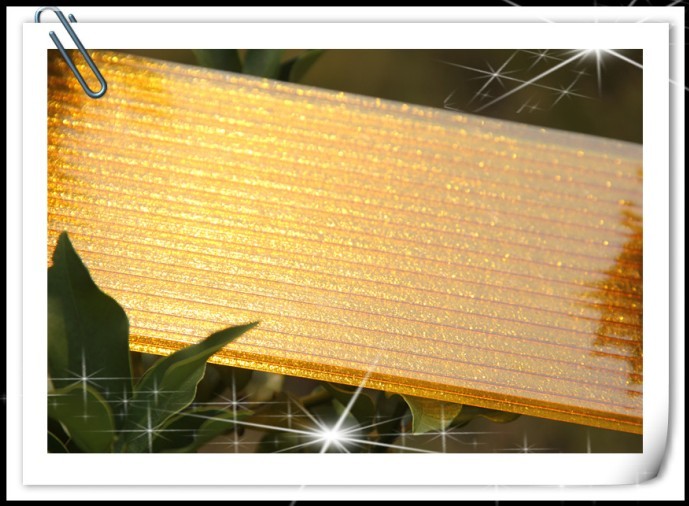 polycarboante hollow sheet for soundproof 