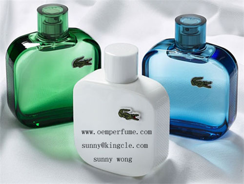 high class brand glass perfume bottle