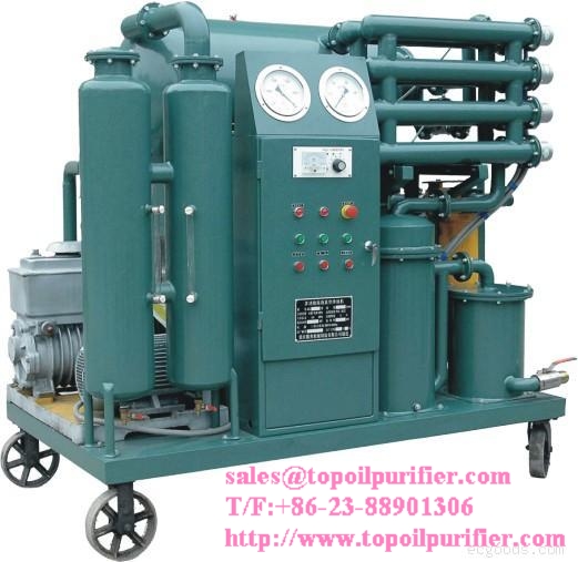 High Vacuum Transfomer Oil Regeneration Purifier